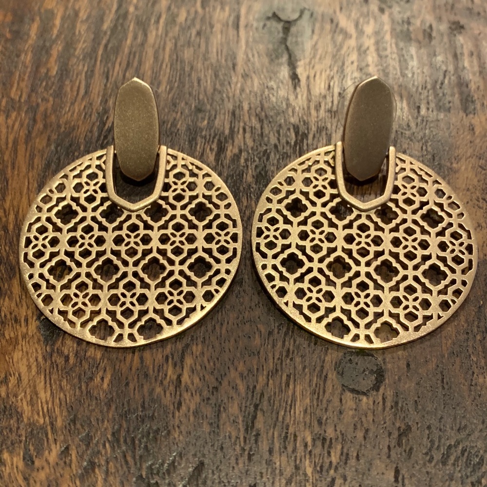 Kendra Scott Didi Filigree Earrings Gold